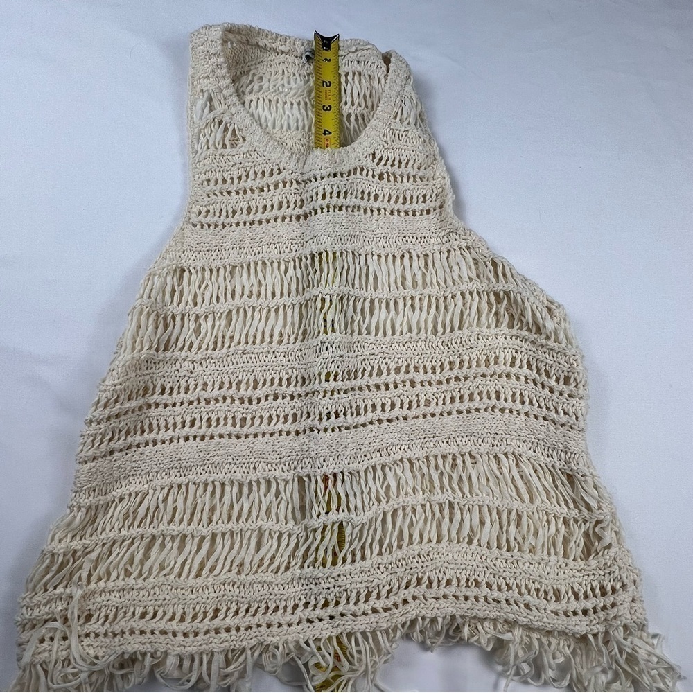 American Eagle Outfitters -Women’s Crochet Tank Top - Tan - Medium - Picture 4 of 9